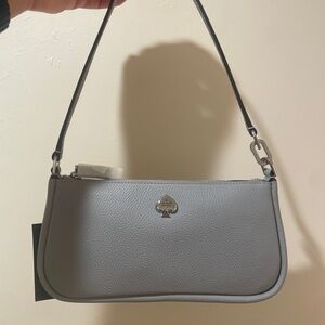NEW! Kate Spade Kayla Leather Wristlet/Shoulder Bag - Gray